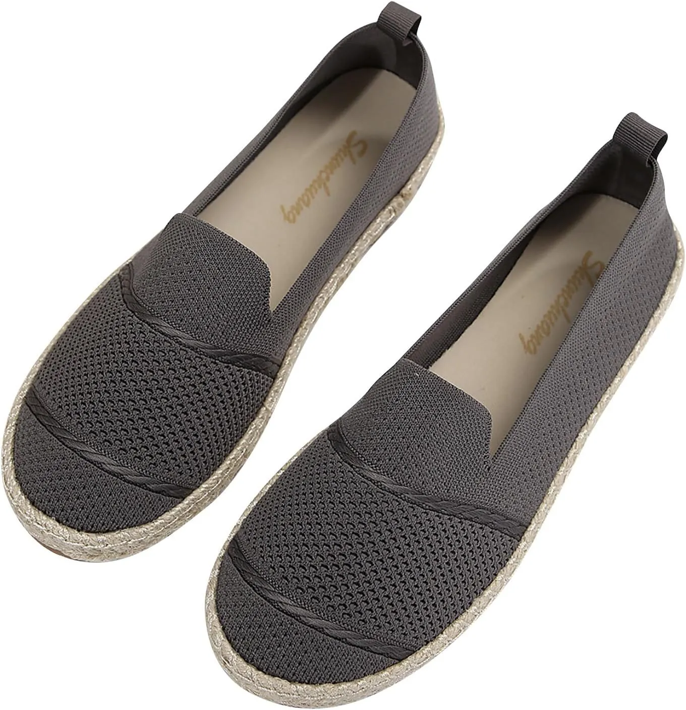 Ladies Slip on Loafer Shoes Womens Flats Dress Shoes Casual Comfortable Mesh Breathable Slip on Shoes Walking Sneakers
