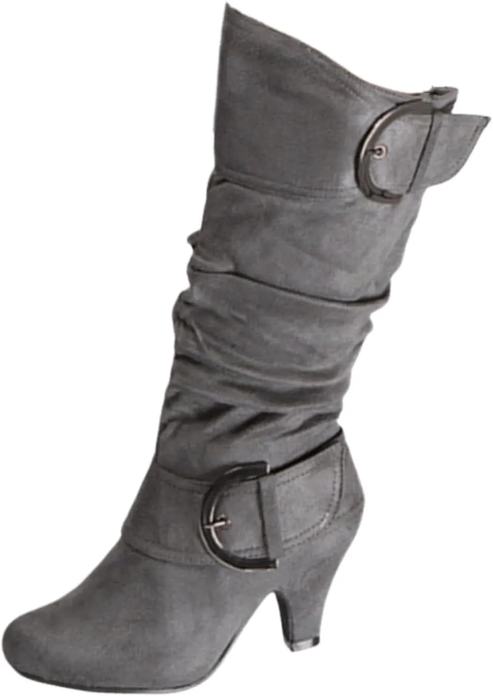 Ladmiple Fall Boots Women Knee High Wide Calf Cowboy Cowgirl Boots Lace Up Chunky Heel Fashion Western Victorian Boots