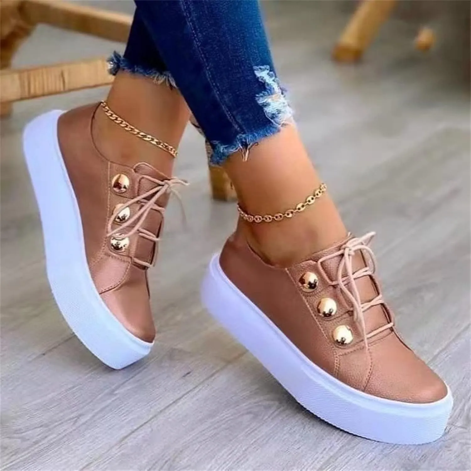 Ladmiple Shoes For Women Sneakers Trendy Low Top Slip On Casual Canvas Walking Shoes Dressy Summer Fashion Flats Loafers