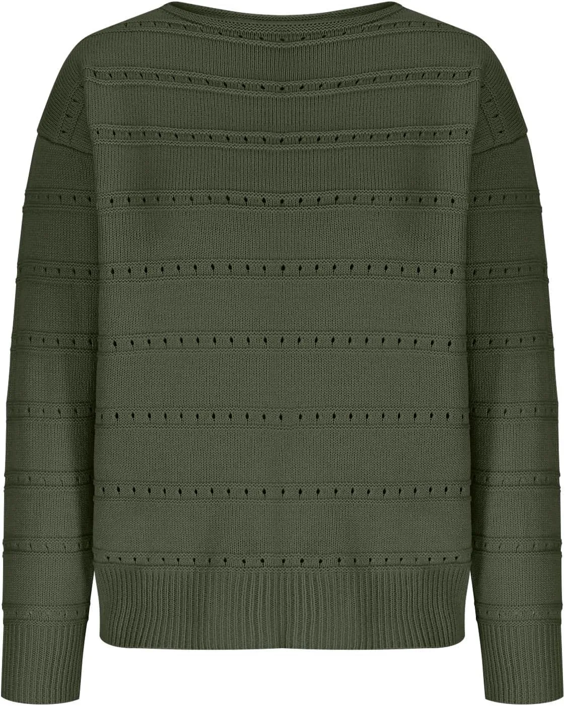 Lastesso Fall Sweaters for Women 2024 Lightweight Soft Long Sleeve Sweater Breathable Knitted Long Sleeve Slouchy Clothes