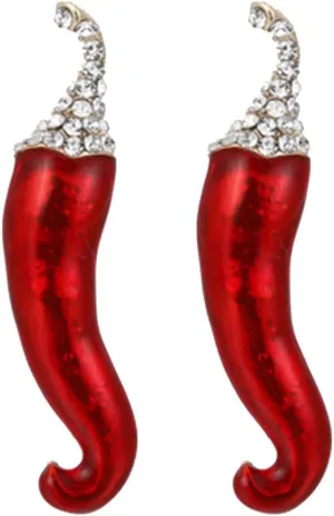 LIFKOME 2pcs Chili Pepper Brooch Pin Unique Vegetable Lapel Pins for Festivals Office Events and School Gatherings Enamel Brooches for Women Accessories