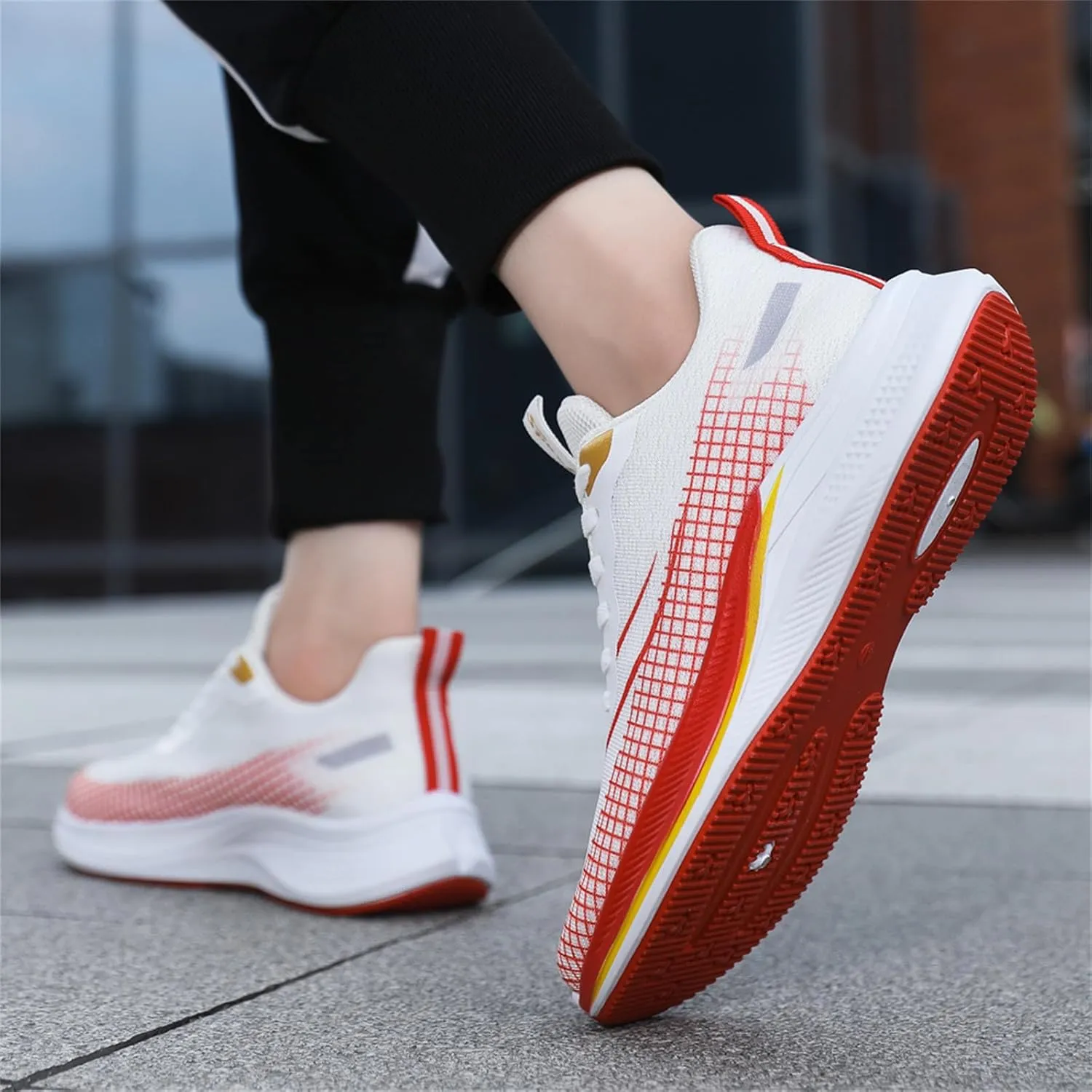Men's Athletic Running Shoes Lightweight Mesh Walking Shoes Workout Trail Sneakers Outdoor Jogging Shoes for Men