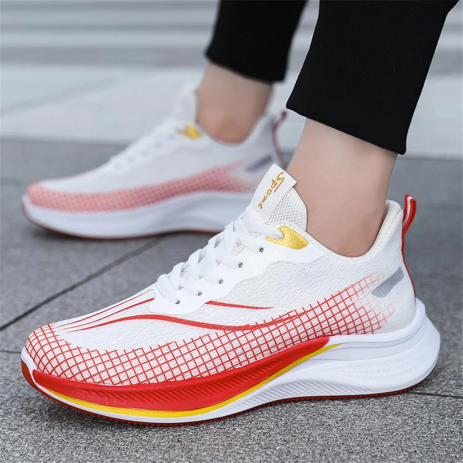 Men's Athletic Running Shoes Lightweight Mesh Walking Shoes Workout Trail Sneakers Outdoor Jogging Shoes for Men