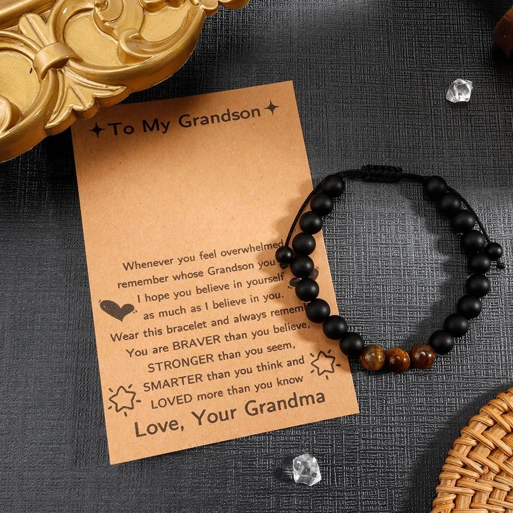 Men's Beads Bracelet, Christmas Stocking Stuffer