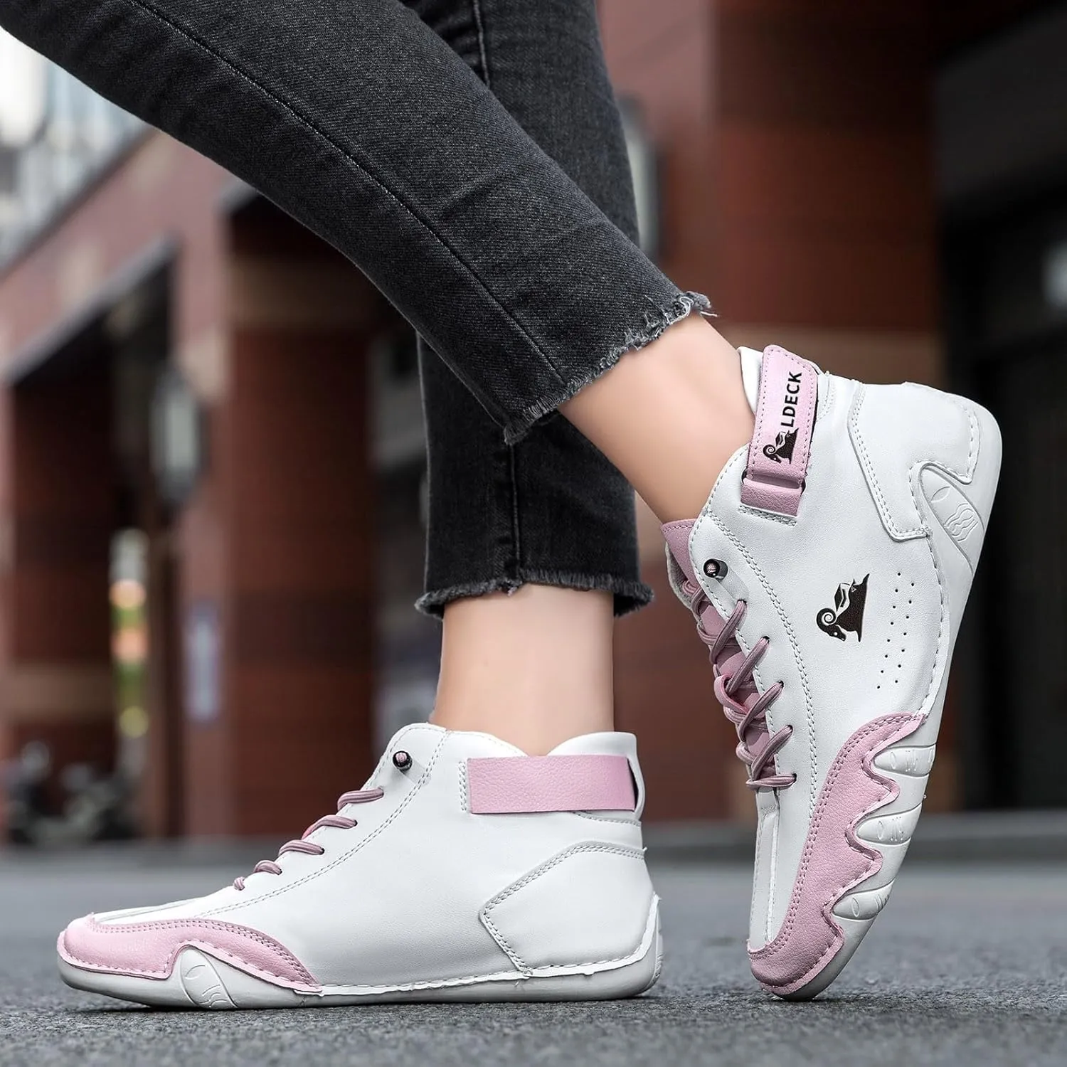 Men's Casual Suede Lace Up Flats Chukka Ankle Boots Orthopedic Slip On Shoes for Women Handmade High Top High Boots Outdoor Walking Sneakers Slip-on Lightweight Non-Slip Driving Chukka Boot Unisex