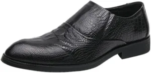 Mens Dress Oxford Comfort Leather Orthopedic Slip On Breathable Low Top Anti-Slip Business Shoes