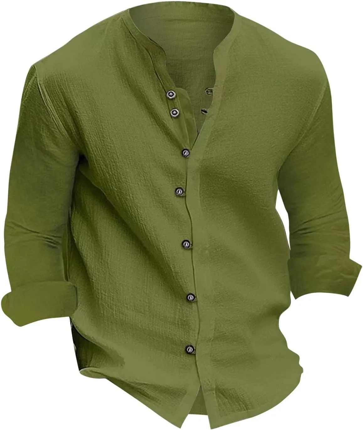 Mens Dress Shirts Long Sleeve Button Down Stretch Shirts Formal Wedding Prom Slim Fit Button Down Shirts Plus Size