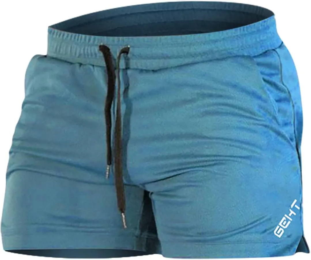 Men's Shorts Drawstring Bodybuilding Shorts with Pockets Baggy Short Bottoms Gym Workout Athletic Shorts for Men