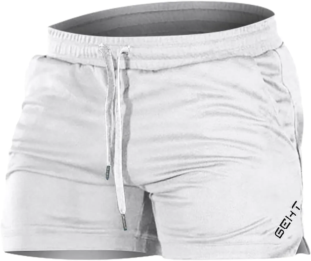Men's Shorts Drawstring Bodybuilding Shorts with Pockets Baggy Short Bottoms Gym Workout Athletic Shorts for Men