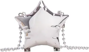 Mini Star Acrylic Clutch Purse for Women Cute Evening Bag Delicate Removable Chain Handbag Lipstick Bag for Party