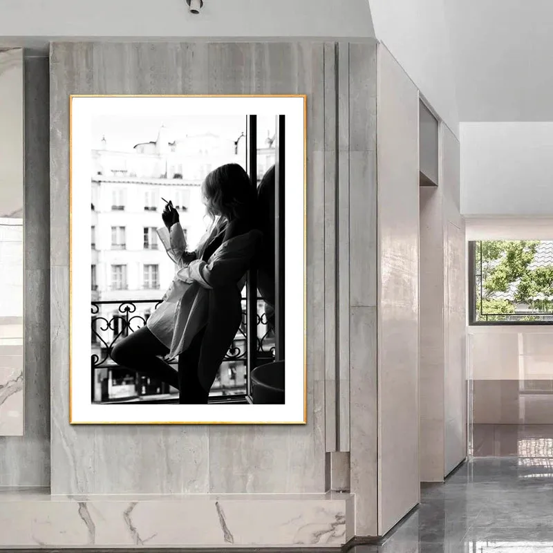 Modern Abstract Line Art Figure Art Gallery Wall Art Fine Art Canvas Prints Minimalist Lifestyle Pictures For Living Room Bedroom Art Decor