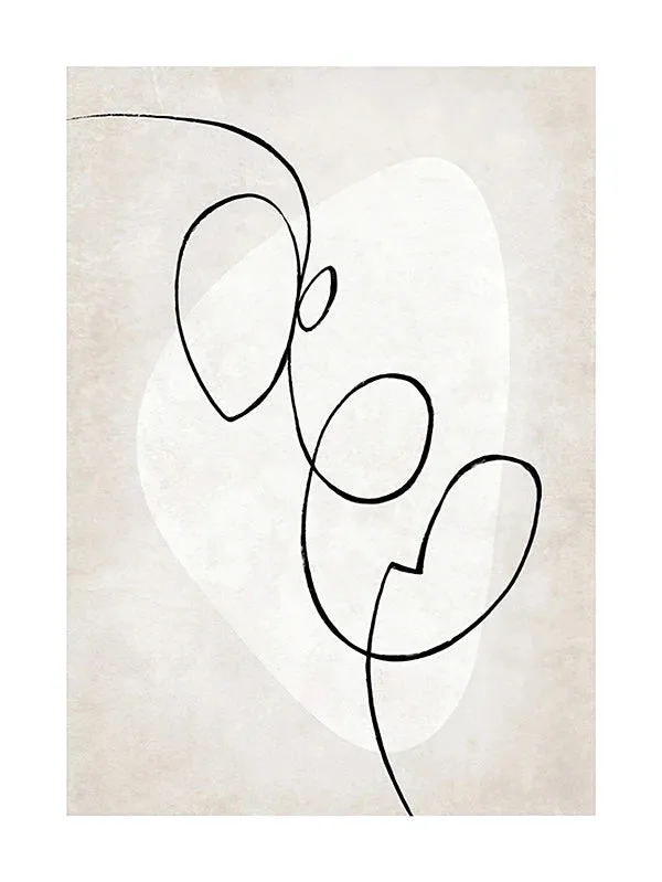 Modern Abstract Line Art Figure Art Gallery Wall Art Fine Art Canvas Prints Minimalist Lifestyle Pictures For Living Room Bedroom Art Decor