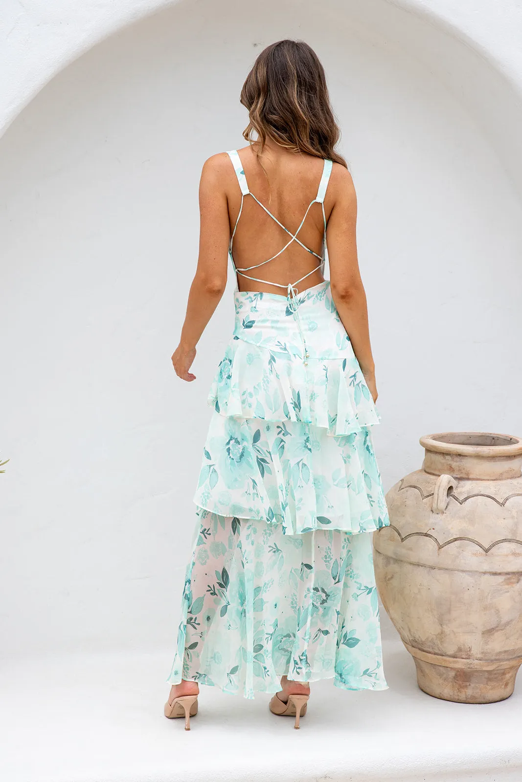 Niana Maxi Dress- Light Green