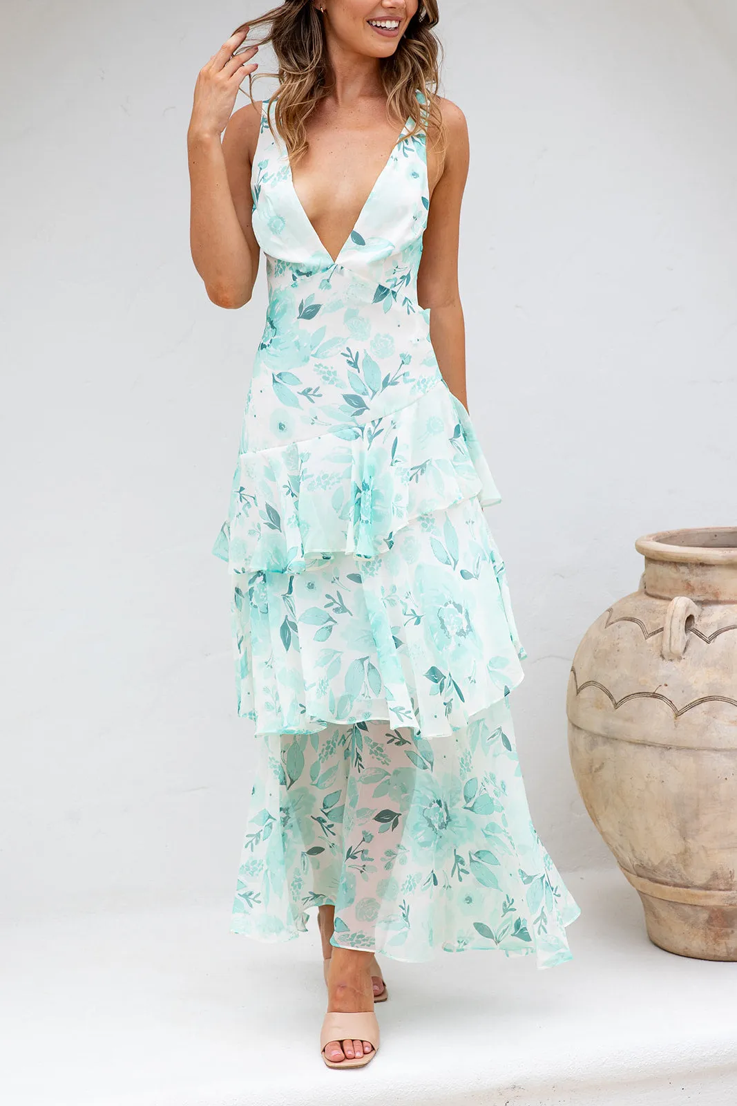 Niana Maxi Dress- Light Green