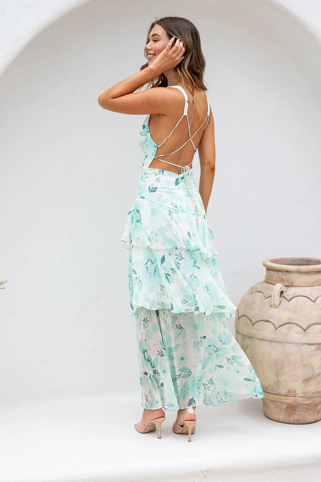 Niana Maxi Dress- Light Green