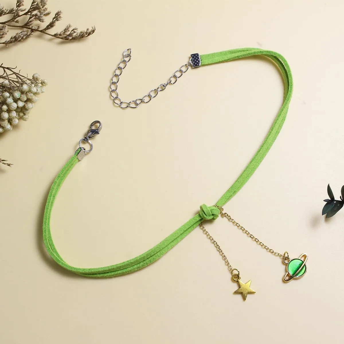 Nova&Aria Chokers Set For Women Heart Choker Necklaces Flower Pendant Velvet Cute Pink Turquoise Blue White Black Choker Necklace Christmas Colorful Lace Chokers