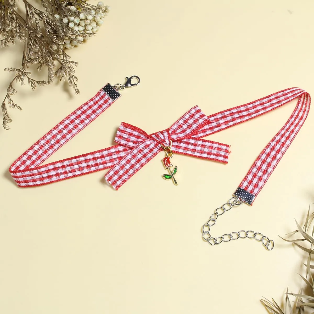 Nova&Aria Chokers Set For Women Heart Pearl Choker Necklaces Flower Pendant Velvet Cute Pink Blue White Black Choker Necklace Classic Tattoo Colorful Lace Chokers