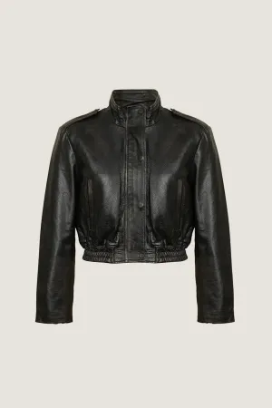 Novado - Women's Chic Fashion Leather Jacket - Rub Off - 1 Piece