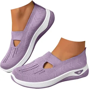 Orthopedic Shoes for Women Arch Support, Women Wide Width Breathable Walking Comfortable Slip on Sneakers, Non Slip Food Service Lightweight Sneaker, Nurse Shoes Orthopedic Sneakers