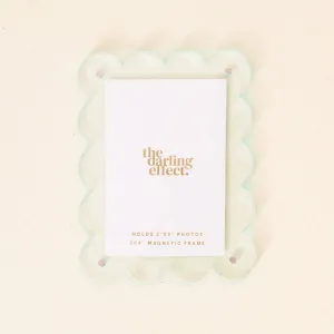 Pale Blue Mini Acrylic Picture Frame Magnet
