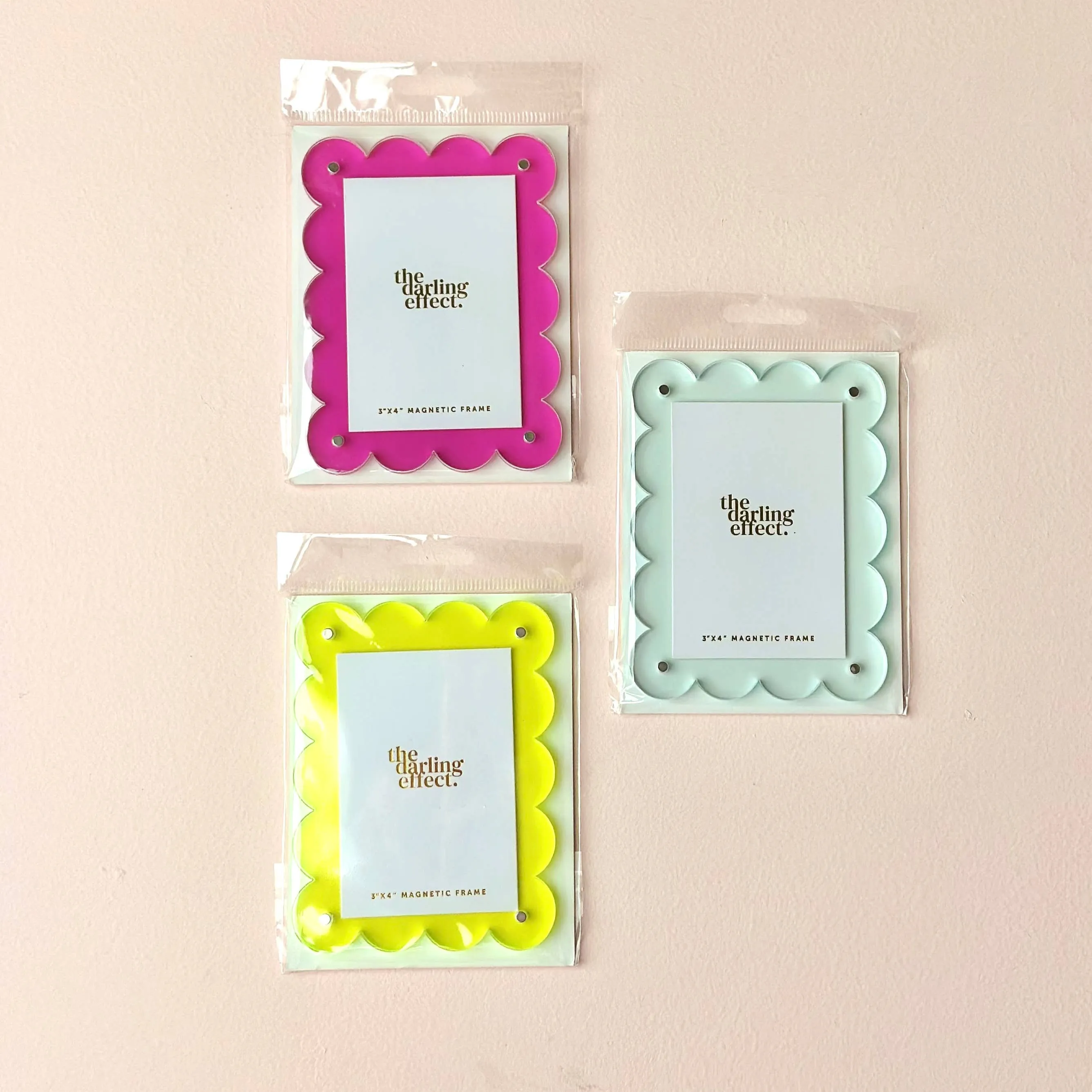 Pale Blue Mini Acrylic Picture Frame Magnet