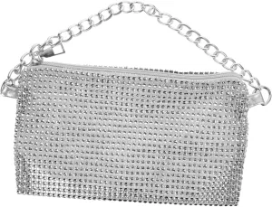 PartyKindom Vintage Chain Bag for Women Satchel Purses Crossbody Tote Shoulder Handbag