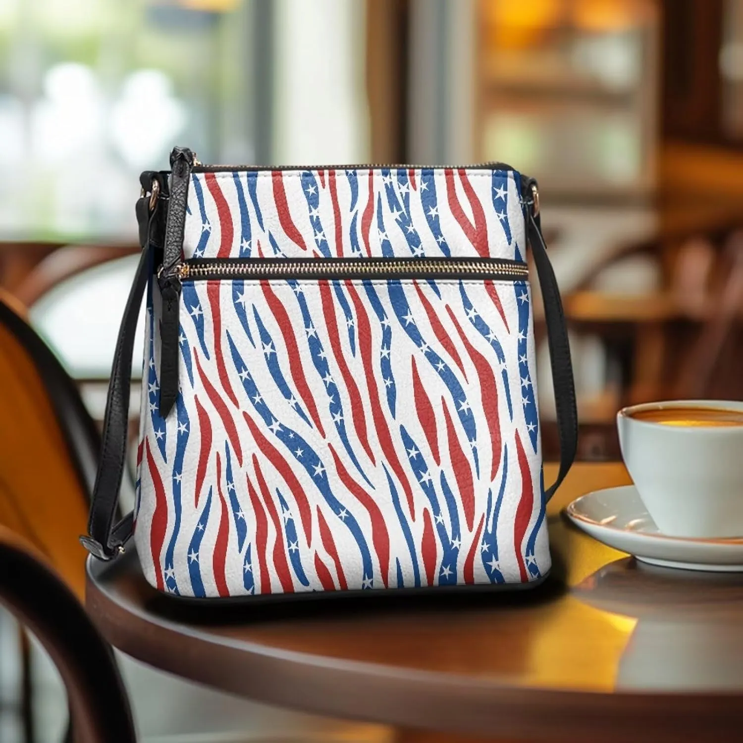PU Shoulder Bag for Women Large Crossbody Handbag Messenger Bag with Shoulder Strap for Working Shopping
