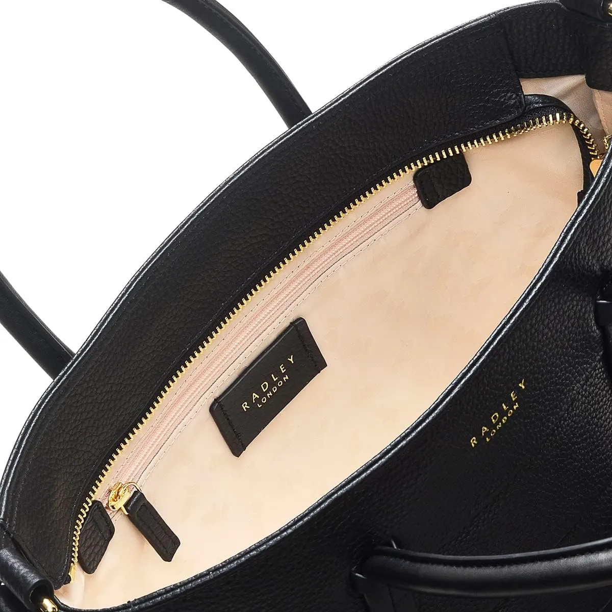 RADLEY London Farringdon Womens Medium Leather Ziptop Satchel Handbag
