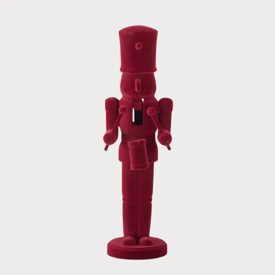 Red Velvet Wooden Nutcracker, 3 Styles