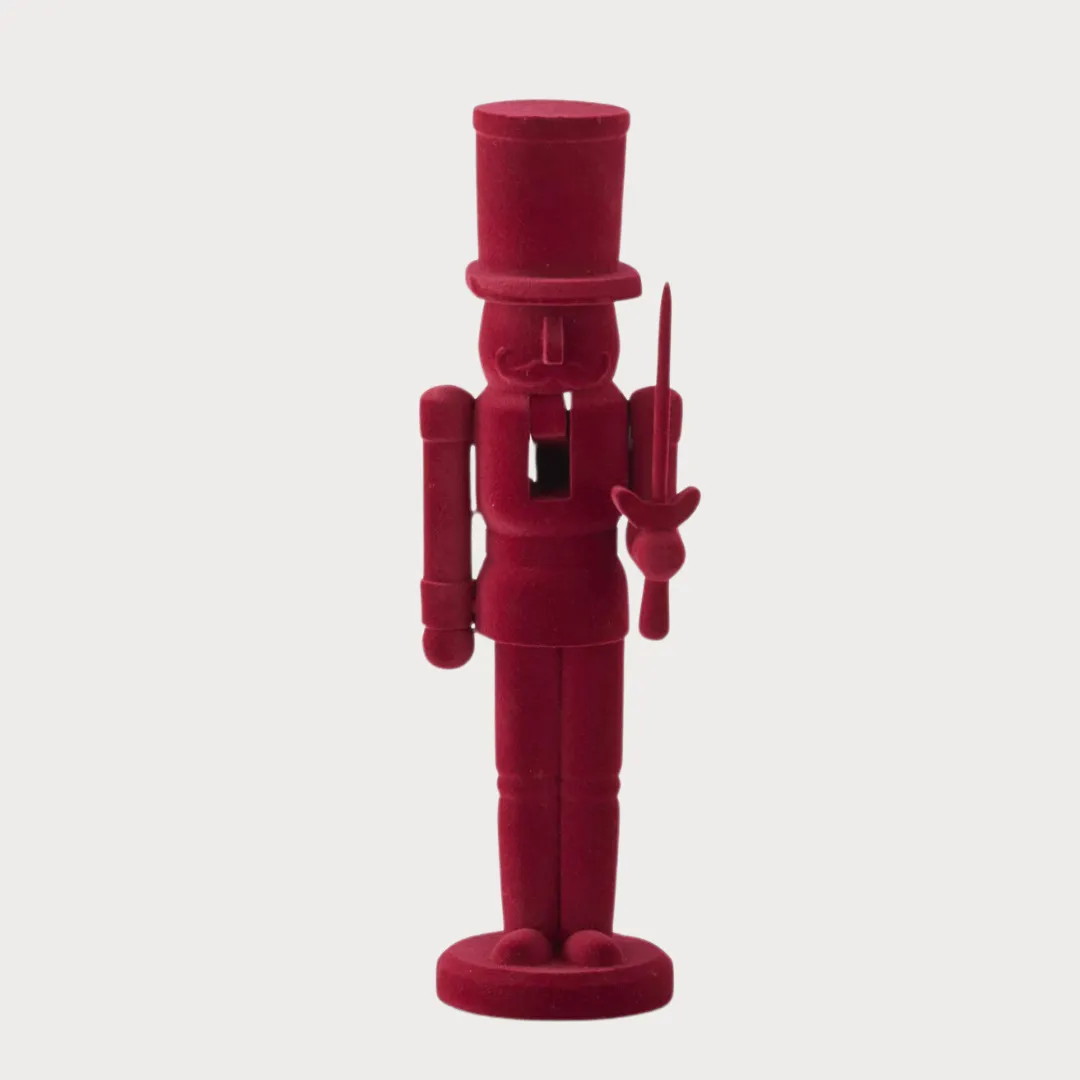 Red Velvet Wooden Nutcracker, 3 Styles