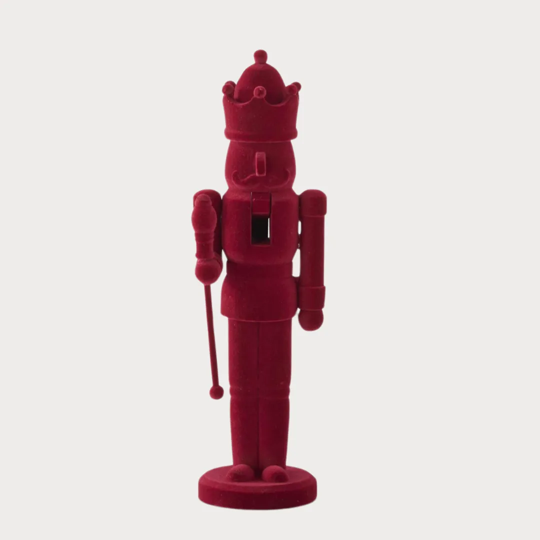 Red Velvet Wooden Nutcracker, 3 Styles
