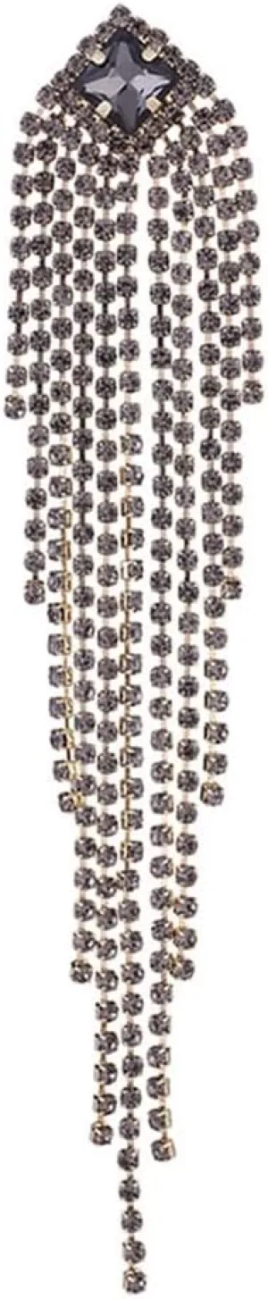 Rhinestone Brooch Pin Tassel Lapel Pins and Brooches Shirt Corsage Jewelry Gifts for Women