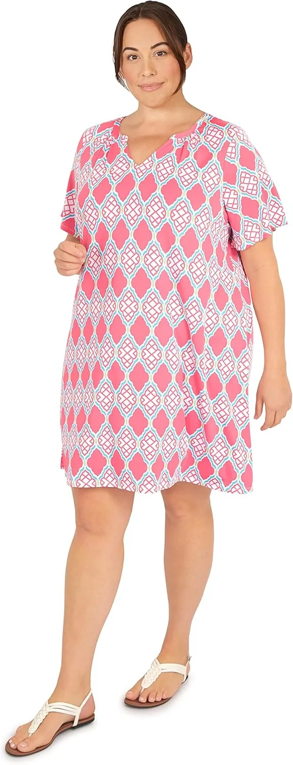 Ruby Rd. Womens Womens Plus-Size Floral Print Dress
