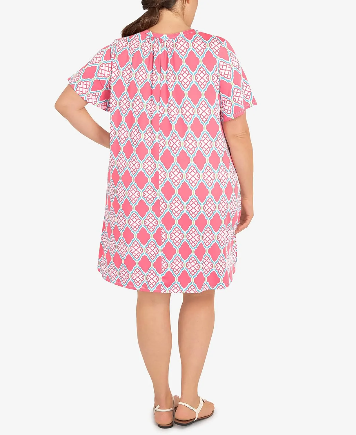 Ruby Rd. Womens Womens Plus-Size Floral Print Dress