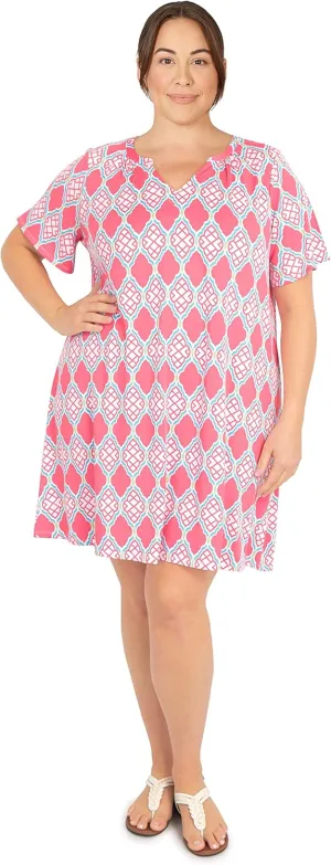 Ruby Rd. Womens Womens Plus-Size Floral Print Dress