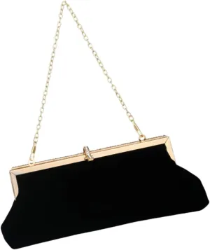 SAFIGLE Elegant Velvet Bag for Women Lady Handbag for Weddings Parties Soirees Small Delicate Handbag Secure Design