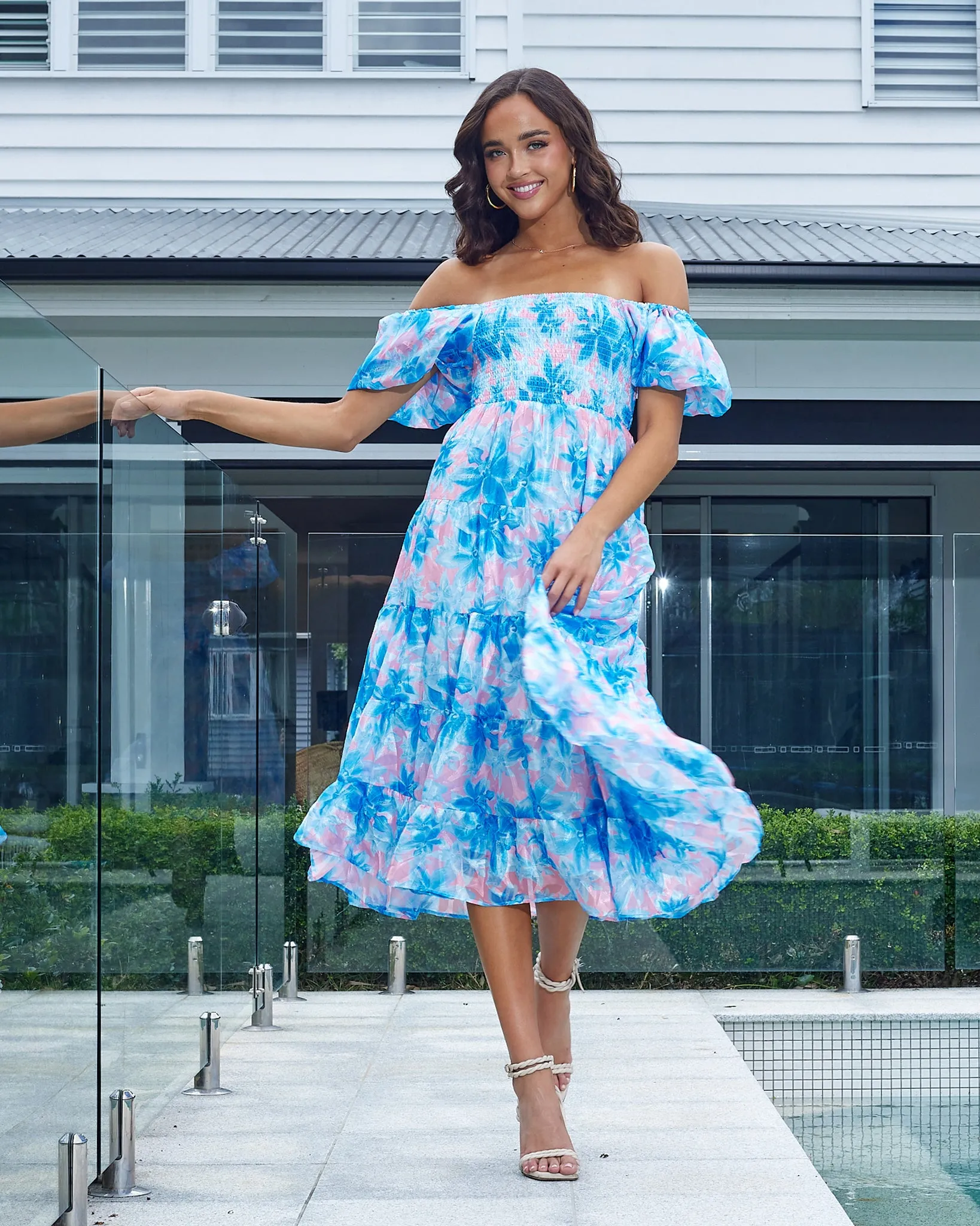 Sammie Dress -Blue Floral