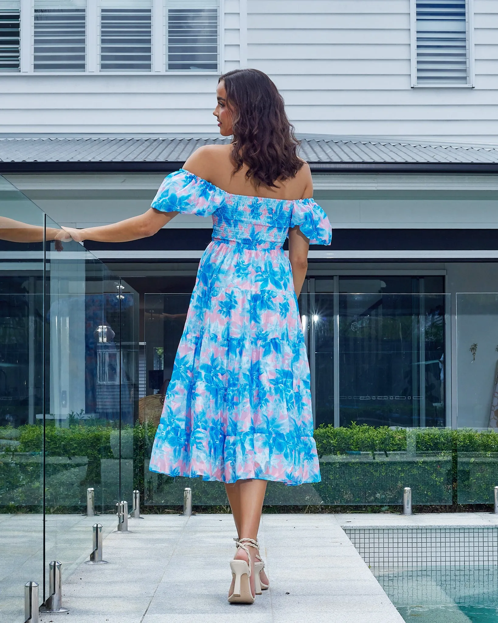 Sammie Dress -Blue Floral