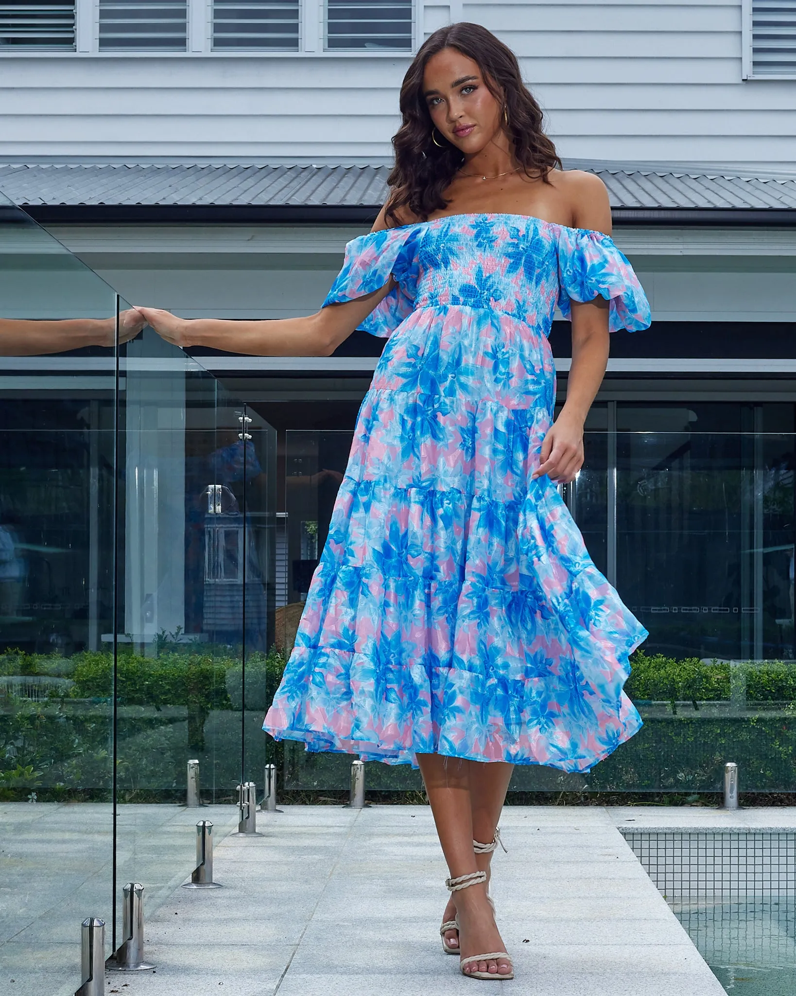 Sammie Dress -Blue Floral