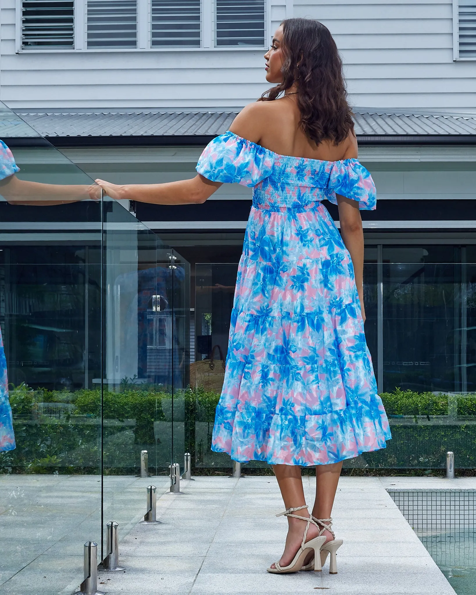 Sammie Dress -Blue Floral