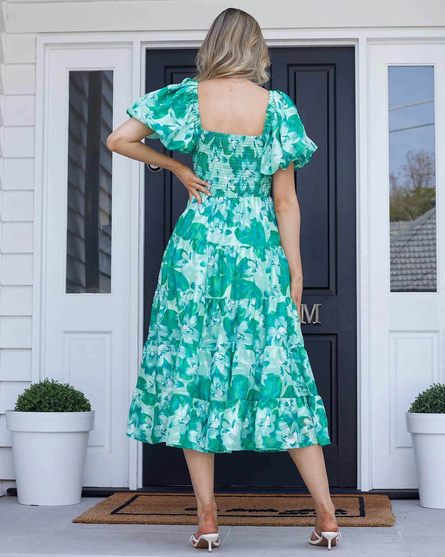 Sammie Dress-Green Floral