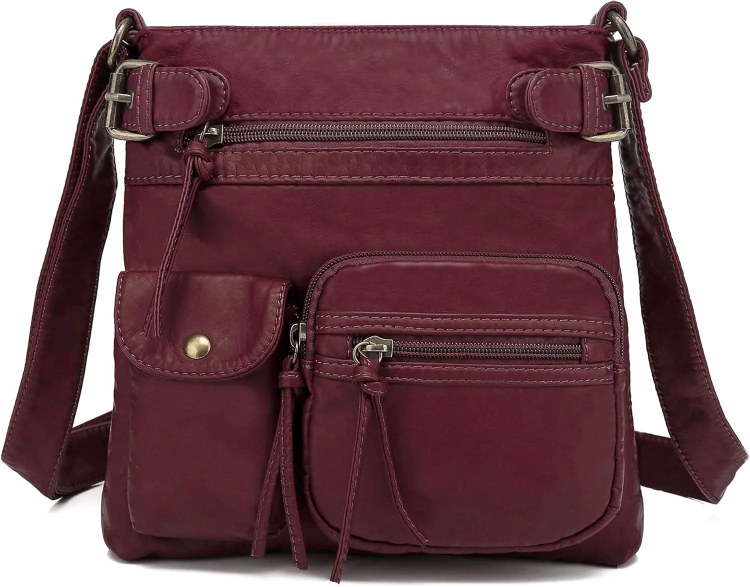 Scarleton Crossbody Bags for Women Purses and Handbags Multi Pocket Shoulder Bag Faux Leather Small, H1833