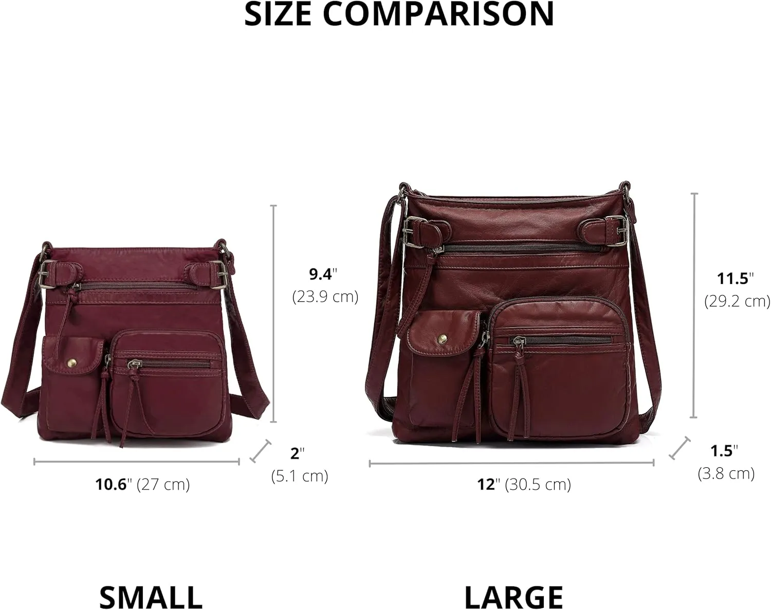 Scarleton Crossbody Bags for Women Purses and Handbags Multi Pocket Shoulder Bag Faux Leather Small, H1833