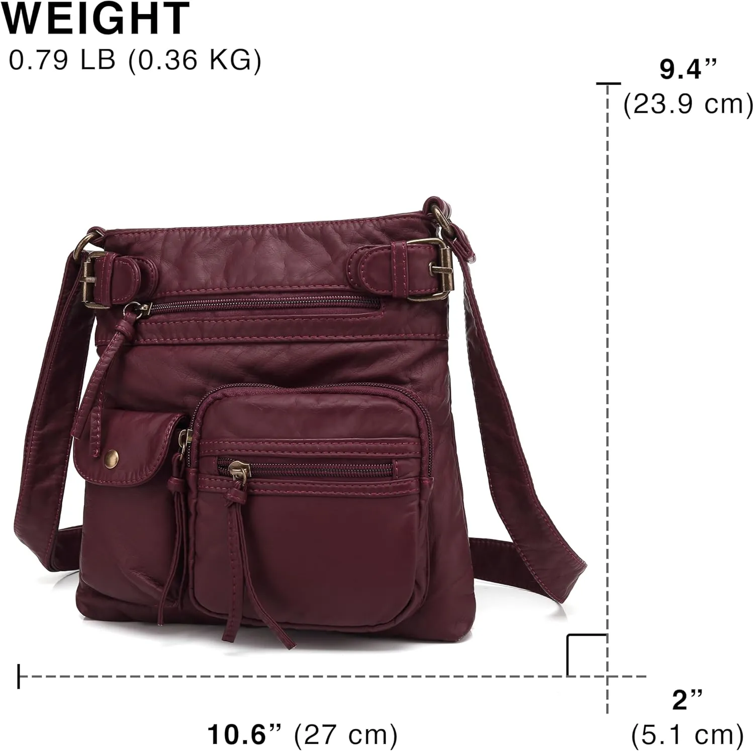 Scarleton Crossbody Bags for Women Purses and Handbags Multi Pocket Shoulder Bag Faux Leather Small, H1833
