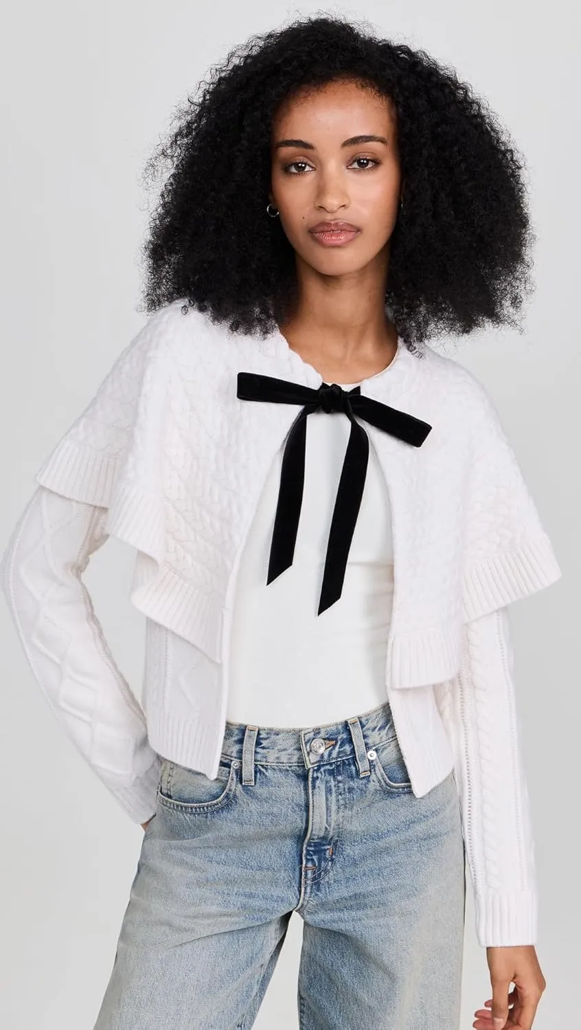 Sea Women's Caleb Cable Knit Tie Front Cardigan