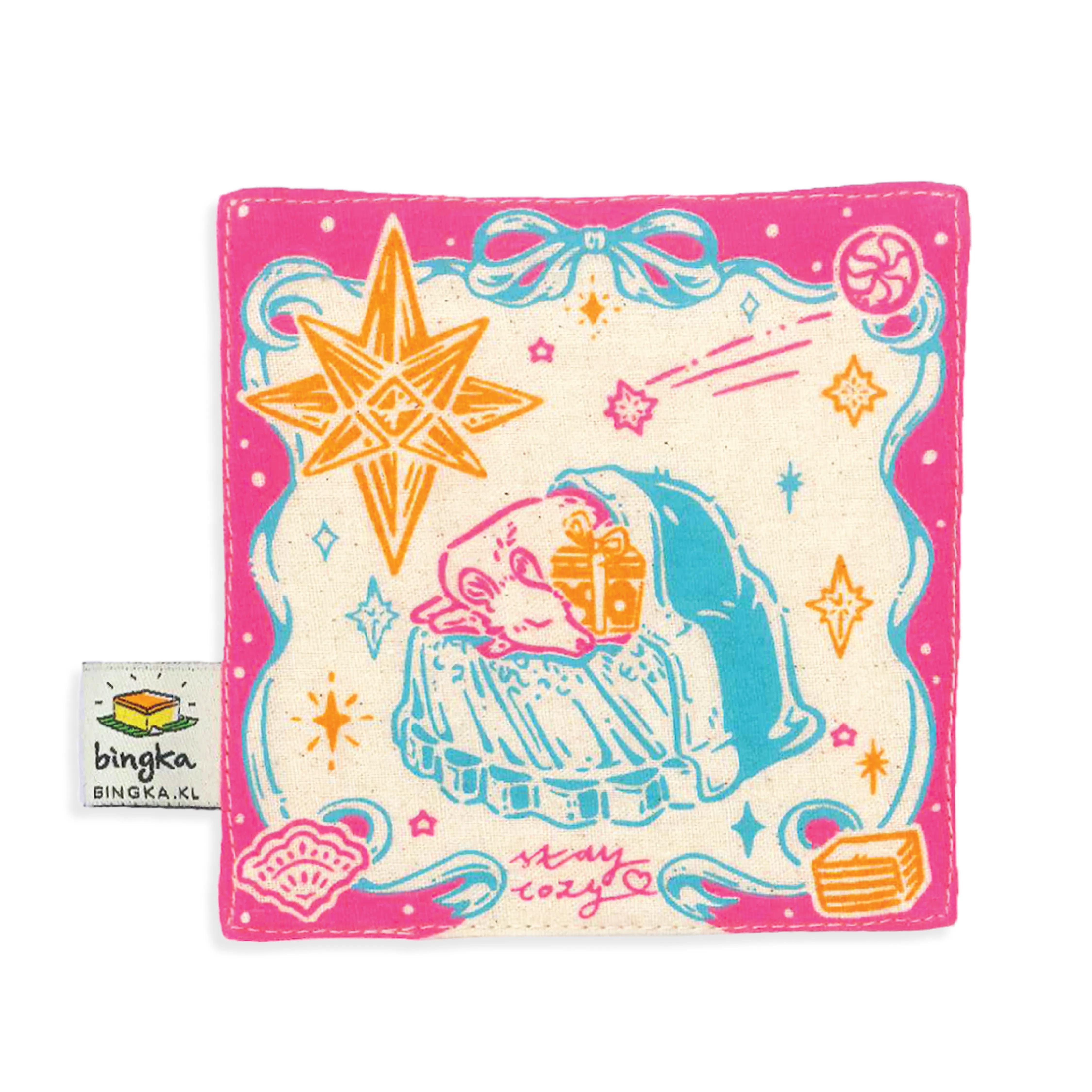 Set of 4 Stay Cozy Coasters