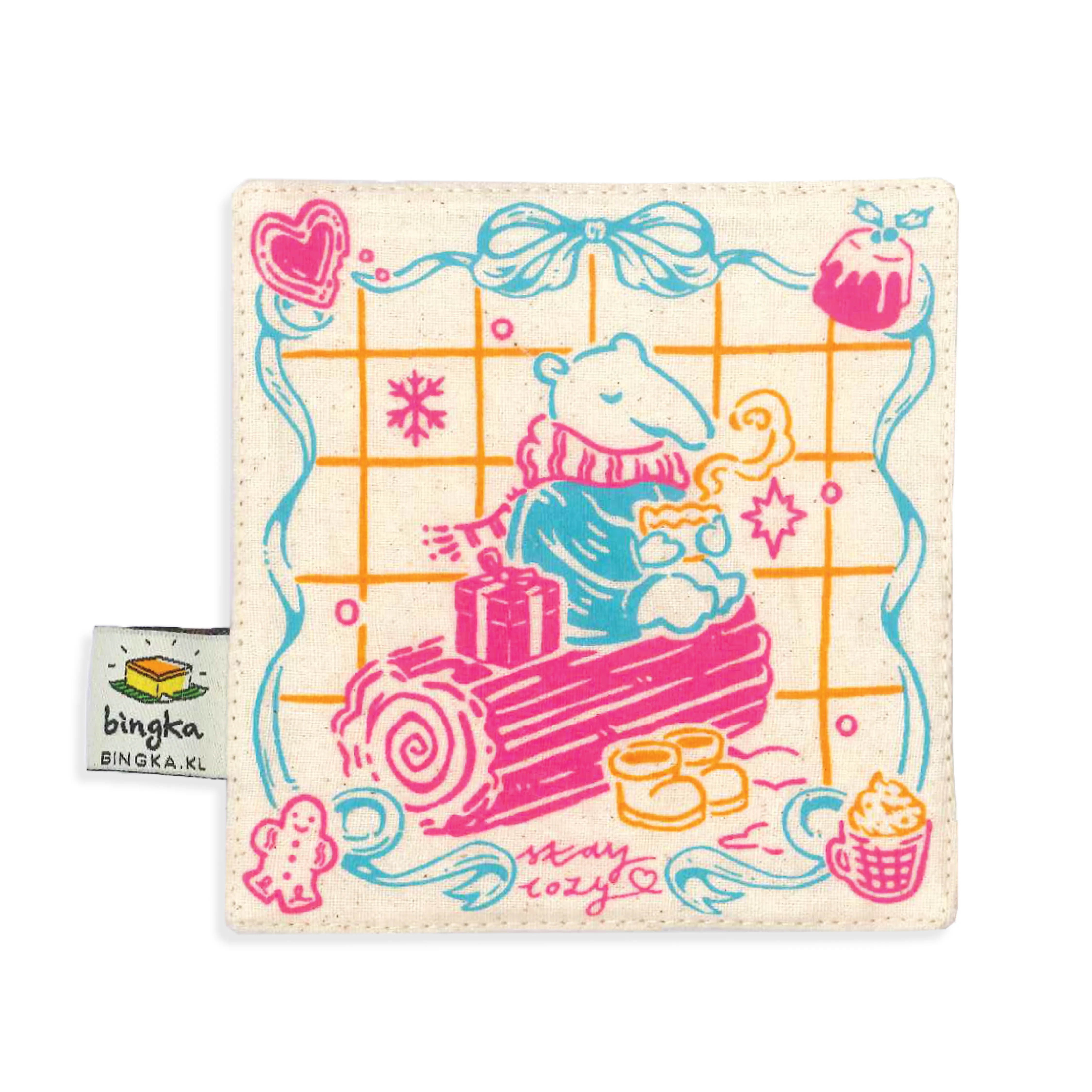 Set of 4 Stay Cozy Coasters