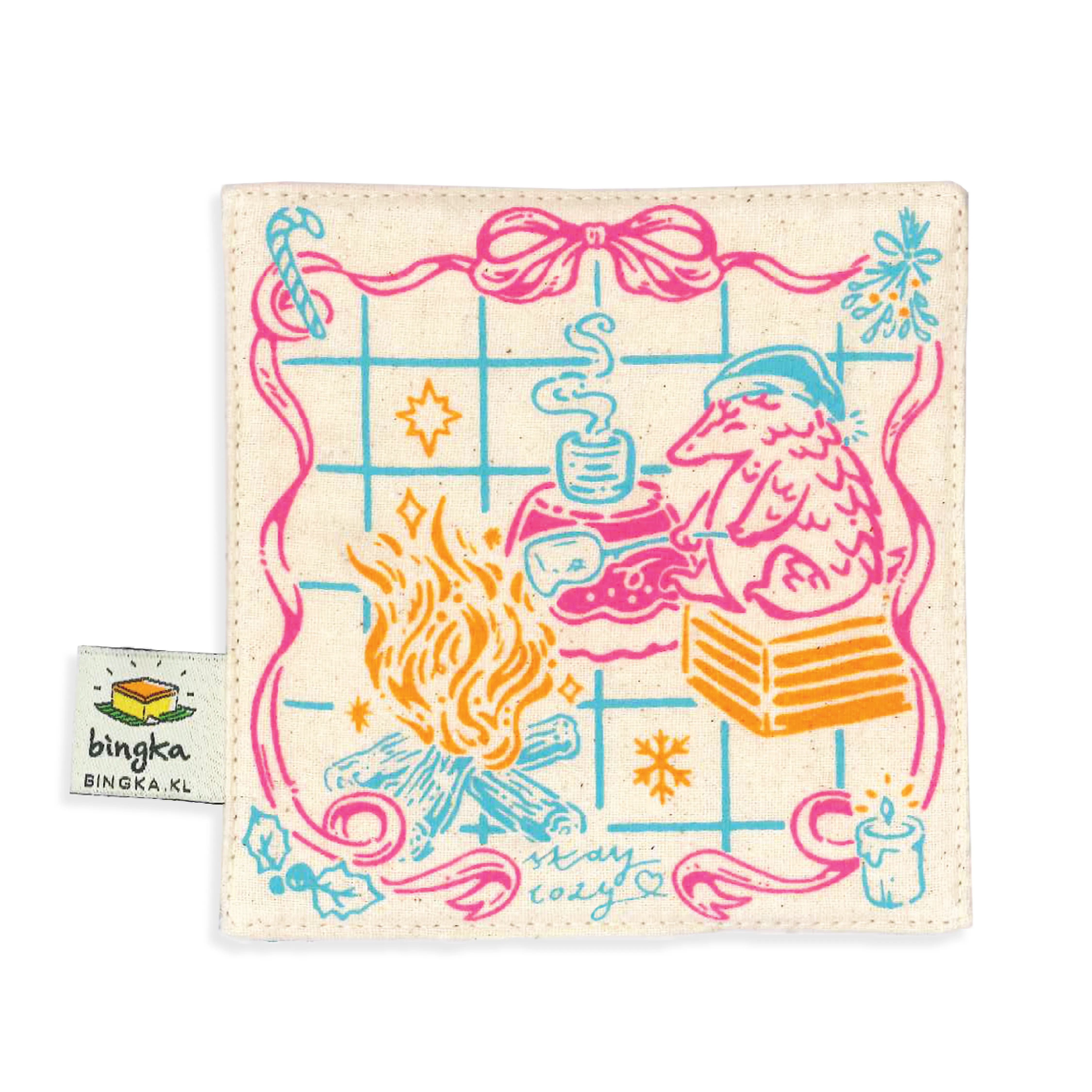 Set of 4 Stay Cozy Coasters
