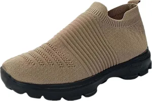 Shoes For Women Trendy Sneakers Walking Shoes Slip on Sock Sneakers Lady Girls Mesh Loafers Fashion Running Tennis Shoes