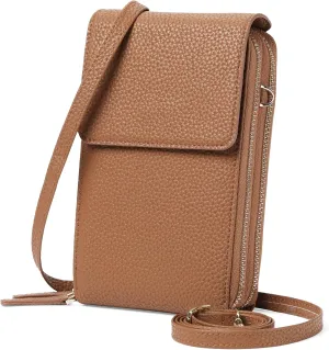 Small Crossbody Bags for Women Leather Cell Phone Purse Bag Wallet Shoulder Handbags with Adjustable Strap